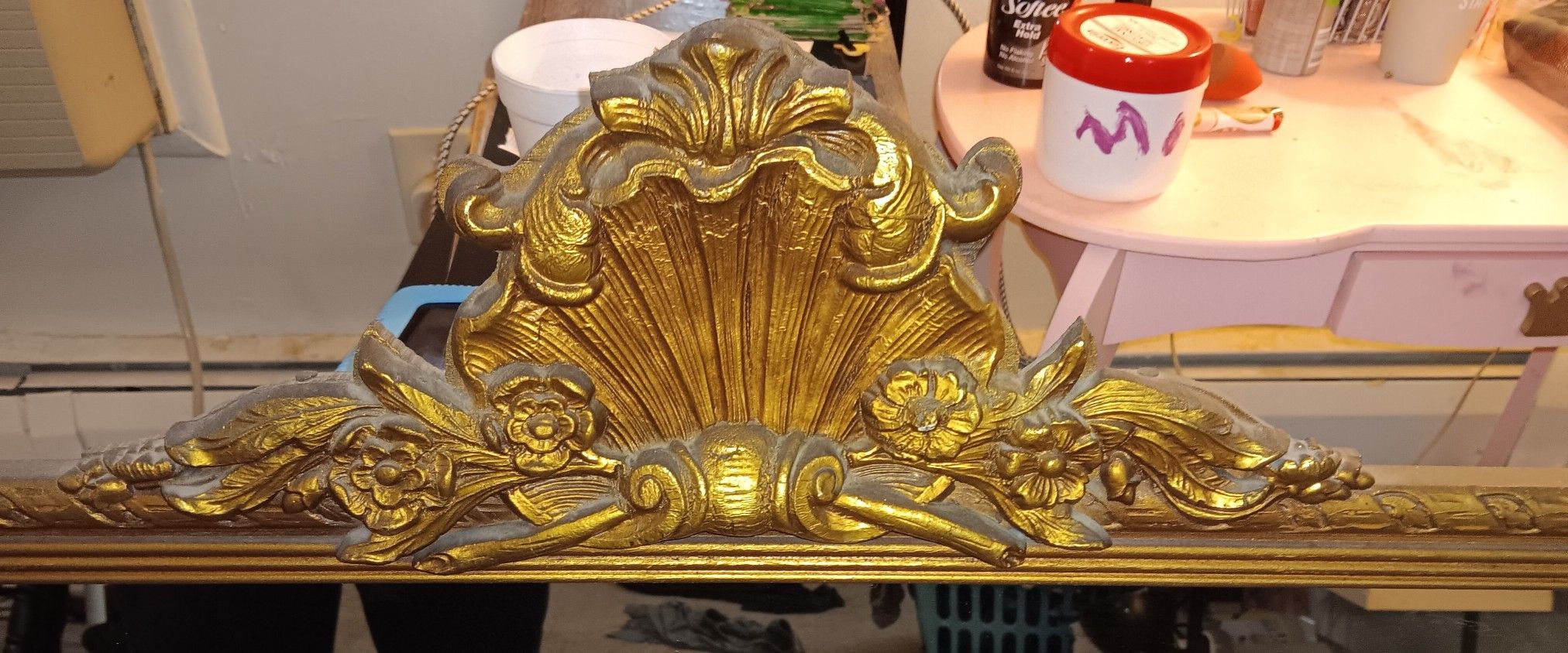 19th Century French Gold Gilded Wall Mirror