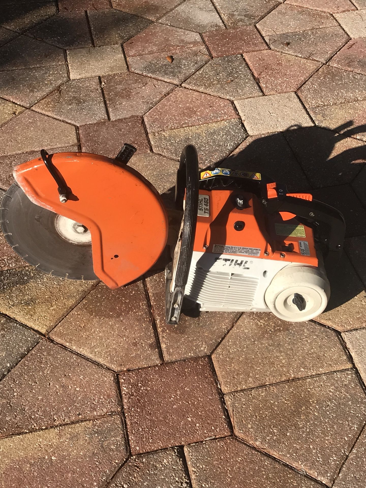 Stihl TS460 concrete saw - chop saw demo saw