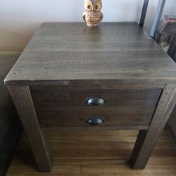 Rustic Farmhouse End Tables – Solid Wood Nightstands – Living Spaces – $300