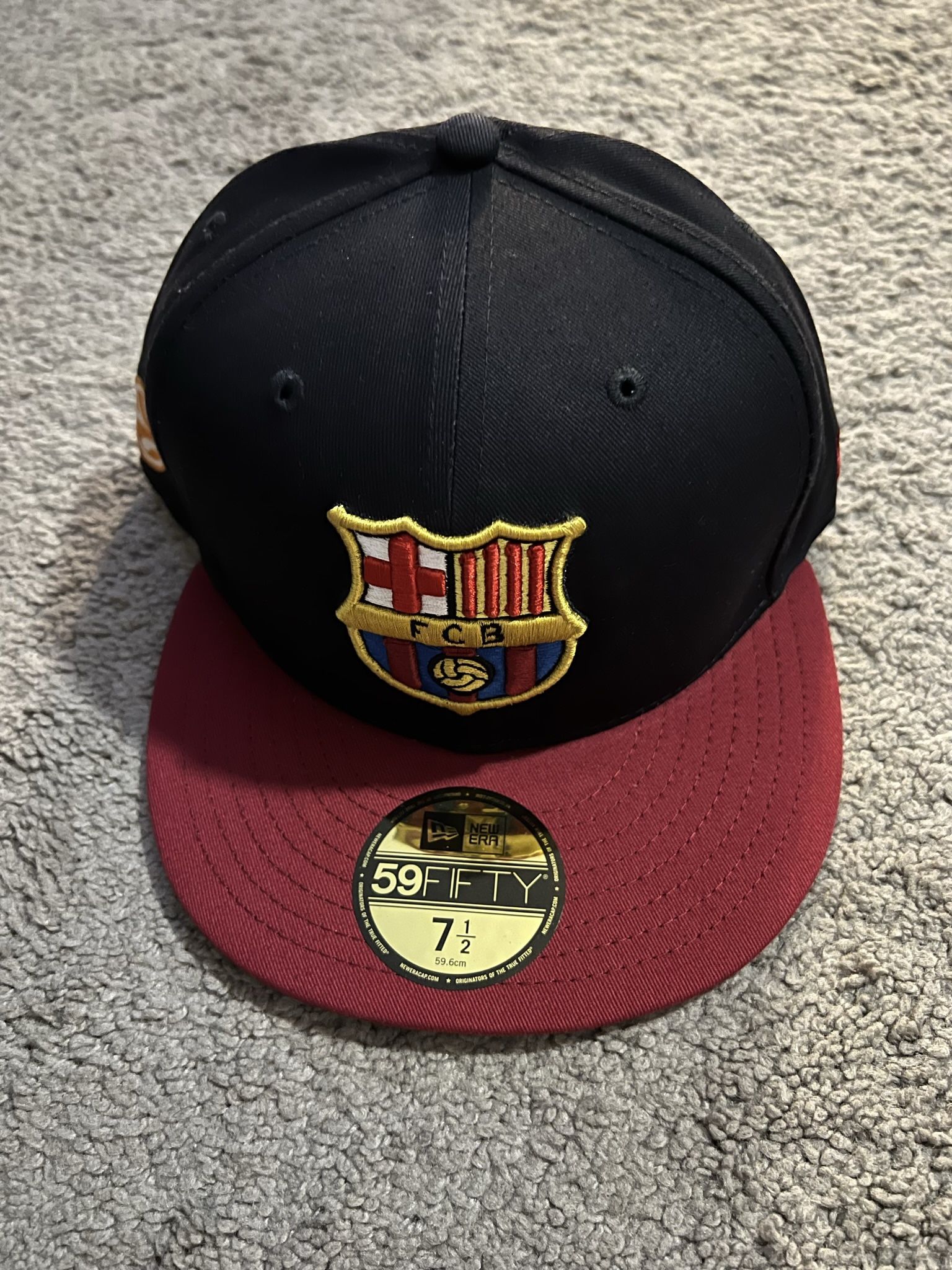 Barcelona New Era Fitted Sz 7 1/2 DS