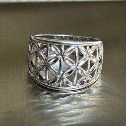 925 Silver Quality Ring.  Size 8.