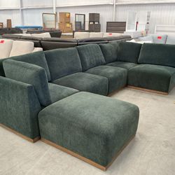 Green Modular Sectional 