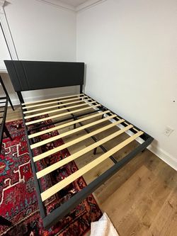 Queen Bed Frame - Dark Gray