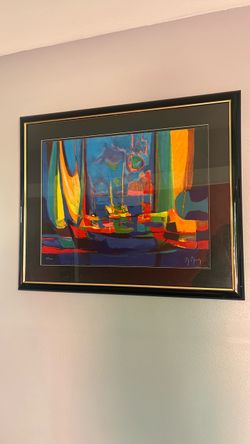 Framed Signed Limited Edition Sailboat Print