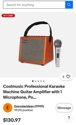 Coolmusic BP-SING Portable Bluetooth Karaoke Speaker/PA System – Brand New