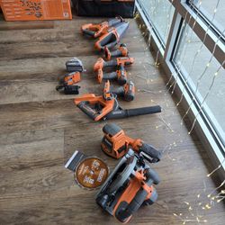 Ridgid 18V Cordless 9-Tool Combo Kit with 2.0 Ah Battery,