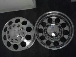 24 inch milled custom cut alcoa dually rims 6 rims