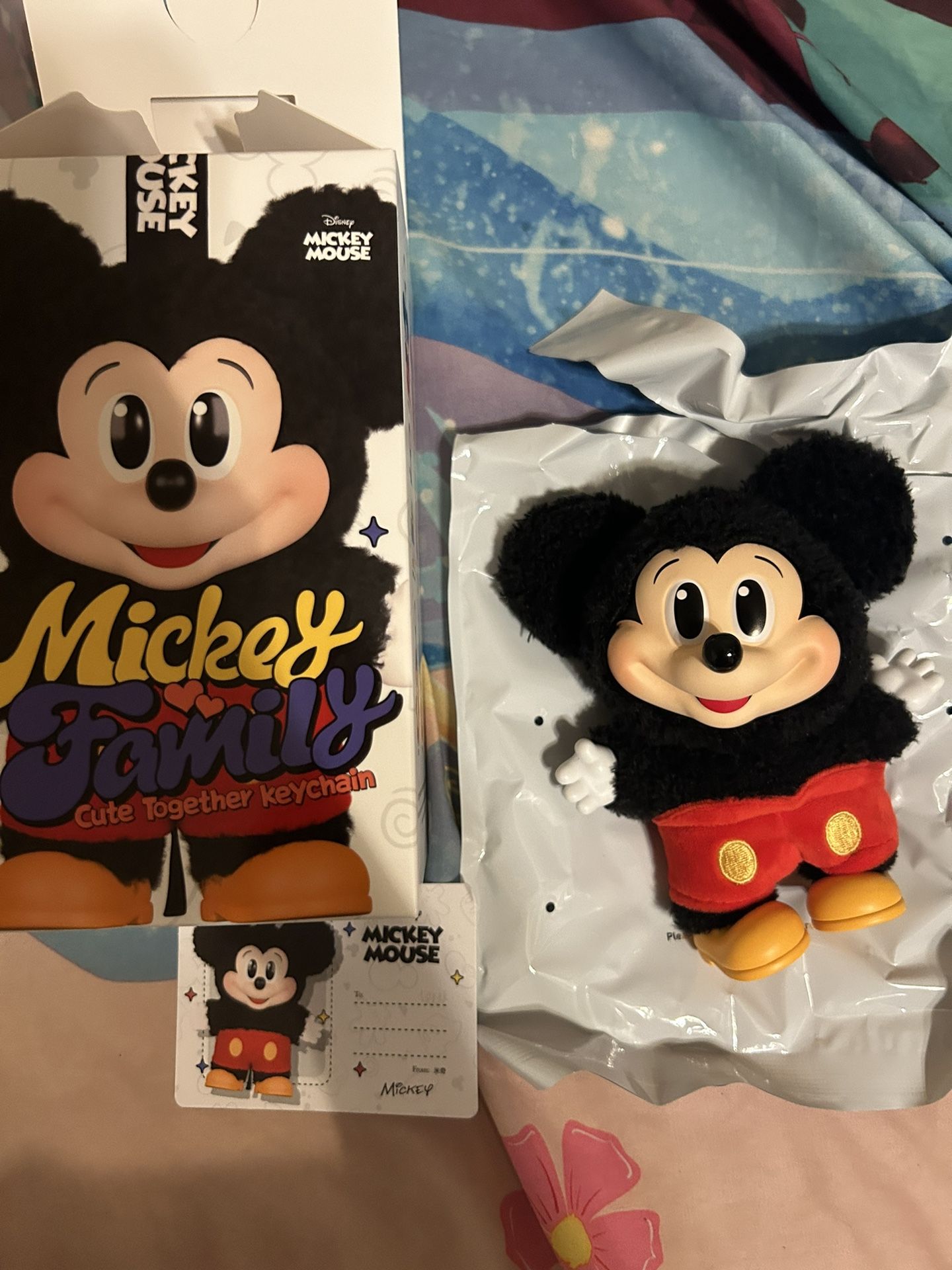 Mickey Family Cute Together Keychain