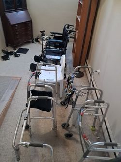 Free Walkers, wheelchairs, shower chair