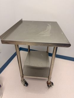 Stainless Steel Work Table with Casters