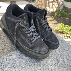 black air jordans (black cats)