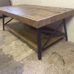 Real Wood Rustic Coffee Table