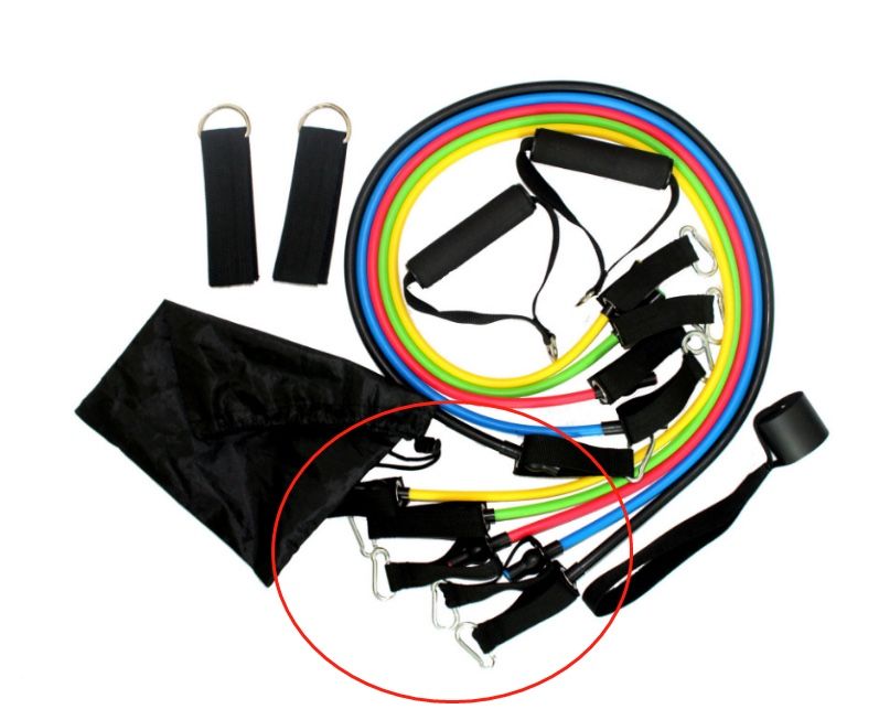 11 PCS Portable Fitness Workout Band Set