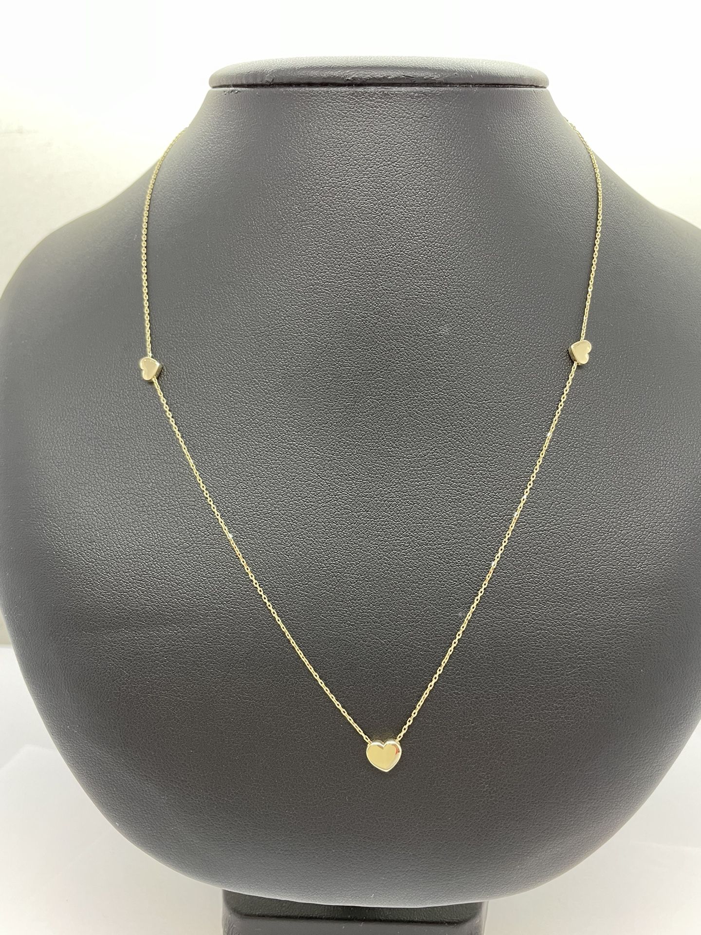 14 K Gold Hearts Chain. New
