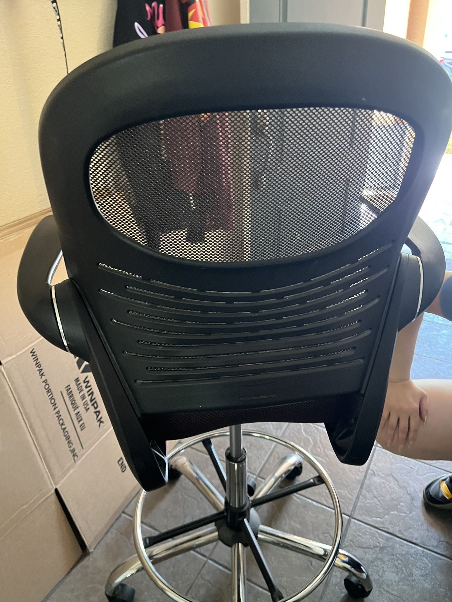 Desk Chairs And A Baby Crib