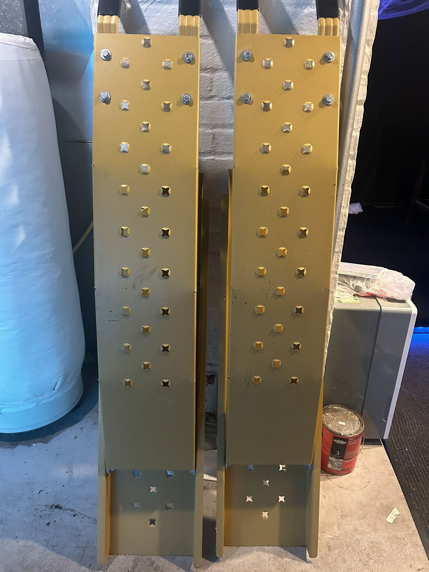 Yellow Truck Loading Ramp