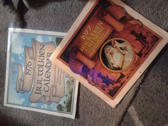 JRR Tolkien Lord Of The Rings  Illustrated Calendars Of 1976 & 1977