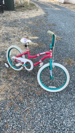 Blue and pink bike