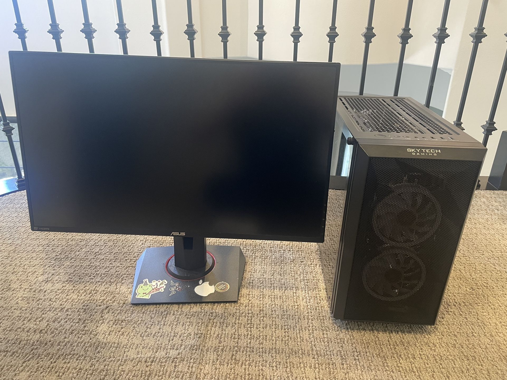 Gaming Computer and Monitor