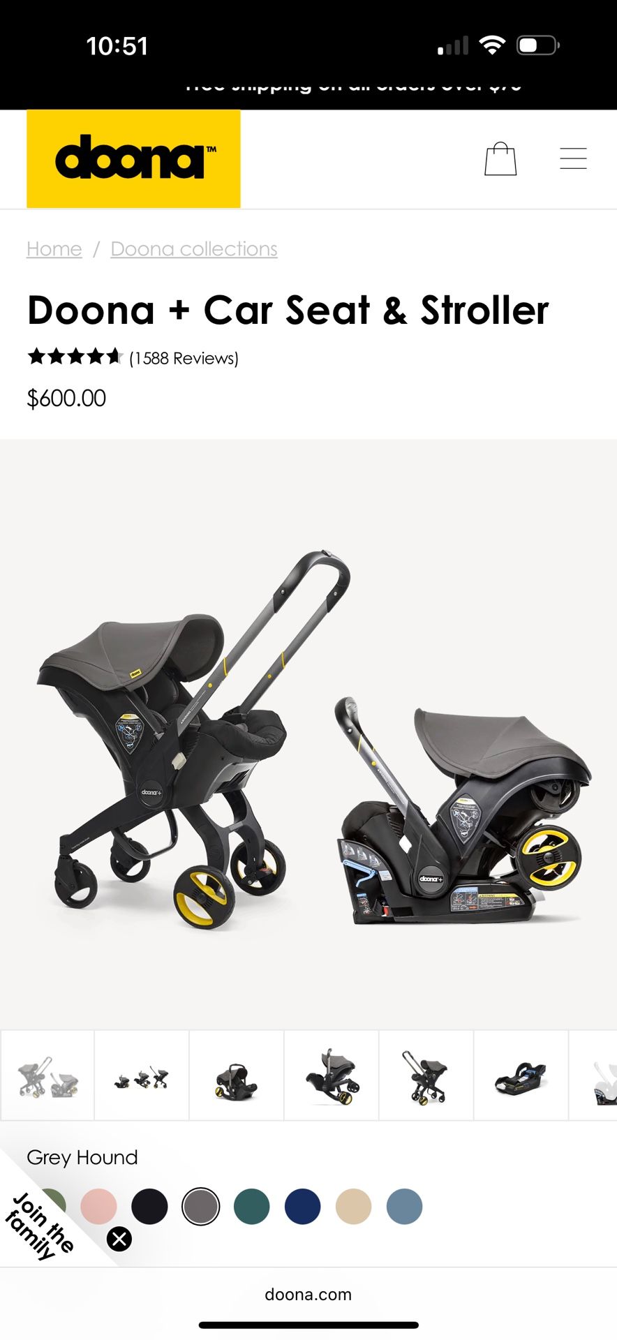 Doona Car Seat & Stroller