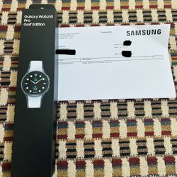 Brand New / Sealed - Galaxy Watch5 Pro Golf Edition, Black, Bluetooth + Warranty