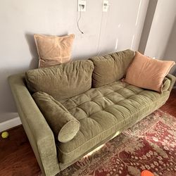 Velvet sofa 72”