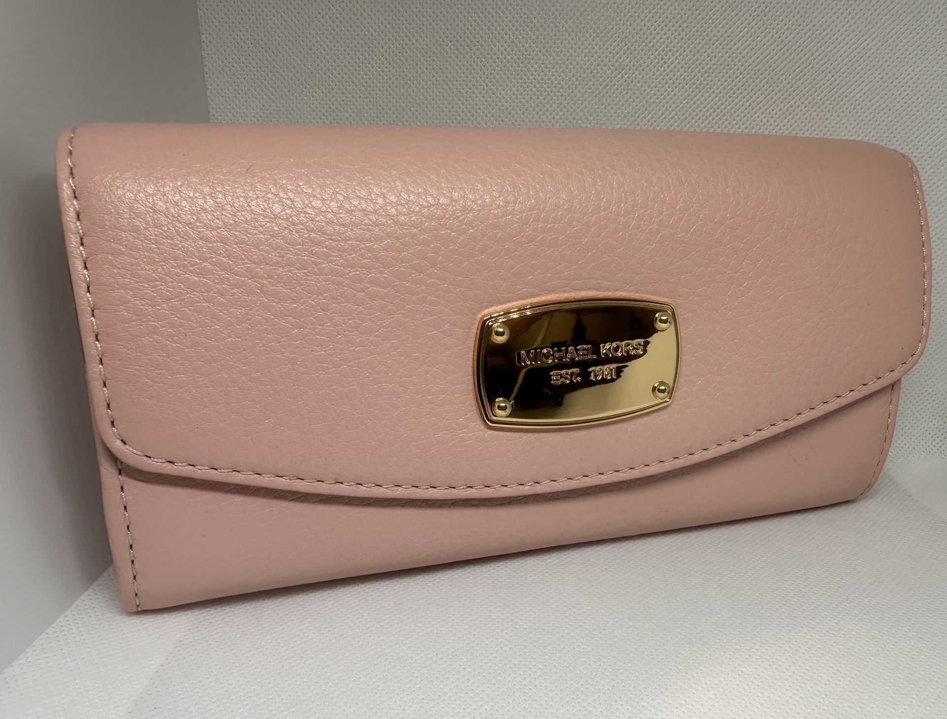 Michael Kors Leather Wallet - Jet Set Travel - Ballet (Pink)