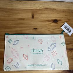 Thrive Causemetics You're A Gem Makeup Bag Brand New Brand New