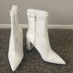 White Womens boots