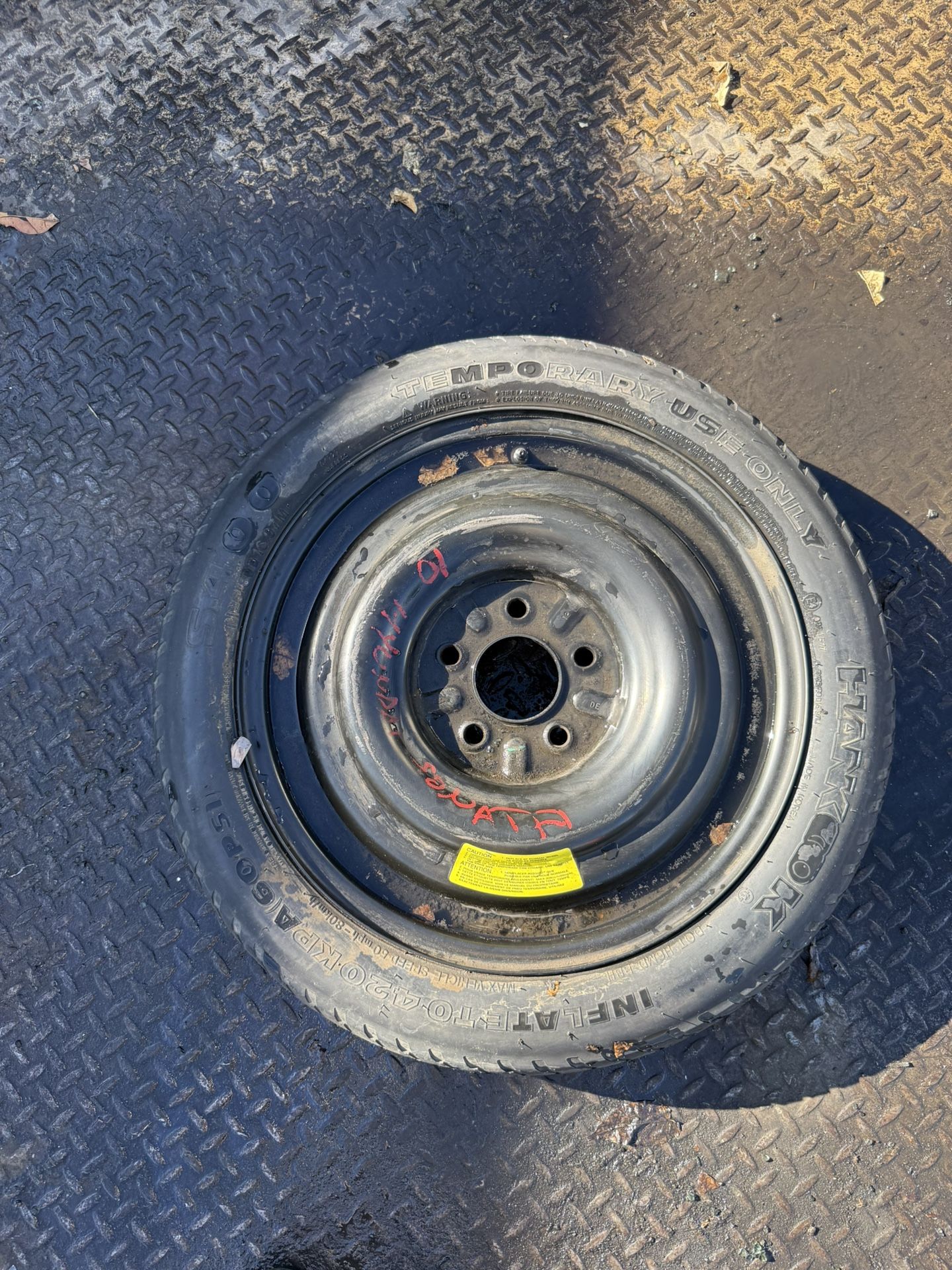 Hyundai Sonata 2010 Tire Spare OEM