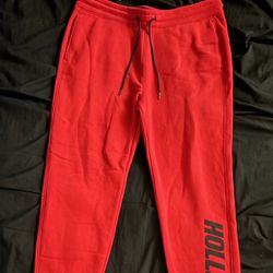 Hollister Red Sweatpants