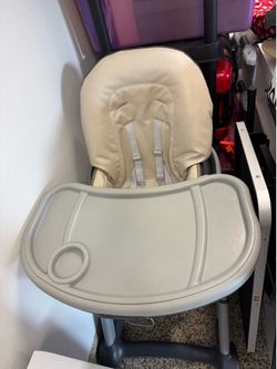 graco faux leather baby high chair