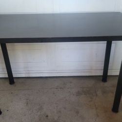 black ikea desk 