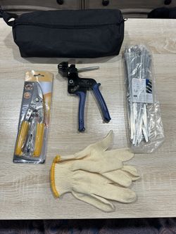 Metal Zip Ties Tool, Stainless Steel Zip Tie Gun with Built-in Cutter