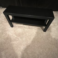 IKEA Lack Table, Black-Brown 35.375” X 10.25” X 17.75”