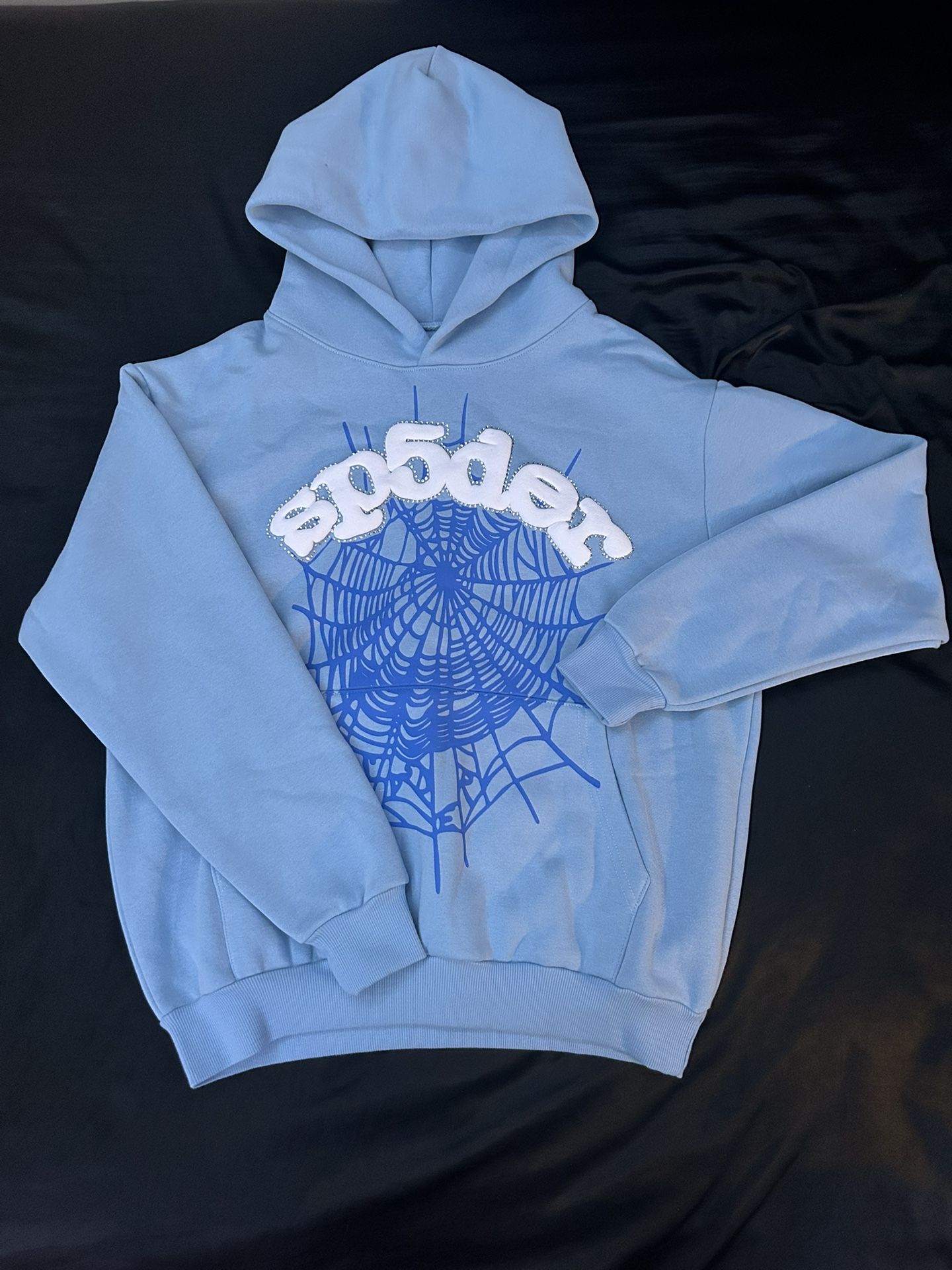 Sp5der OG Web Hoodie Blue