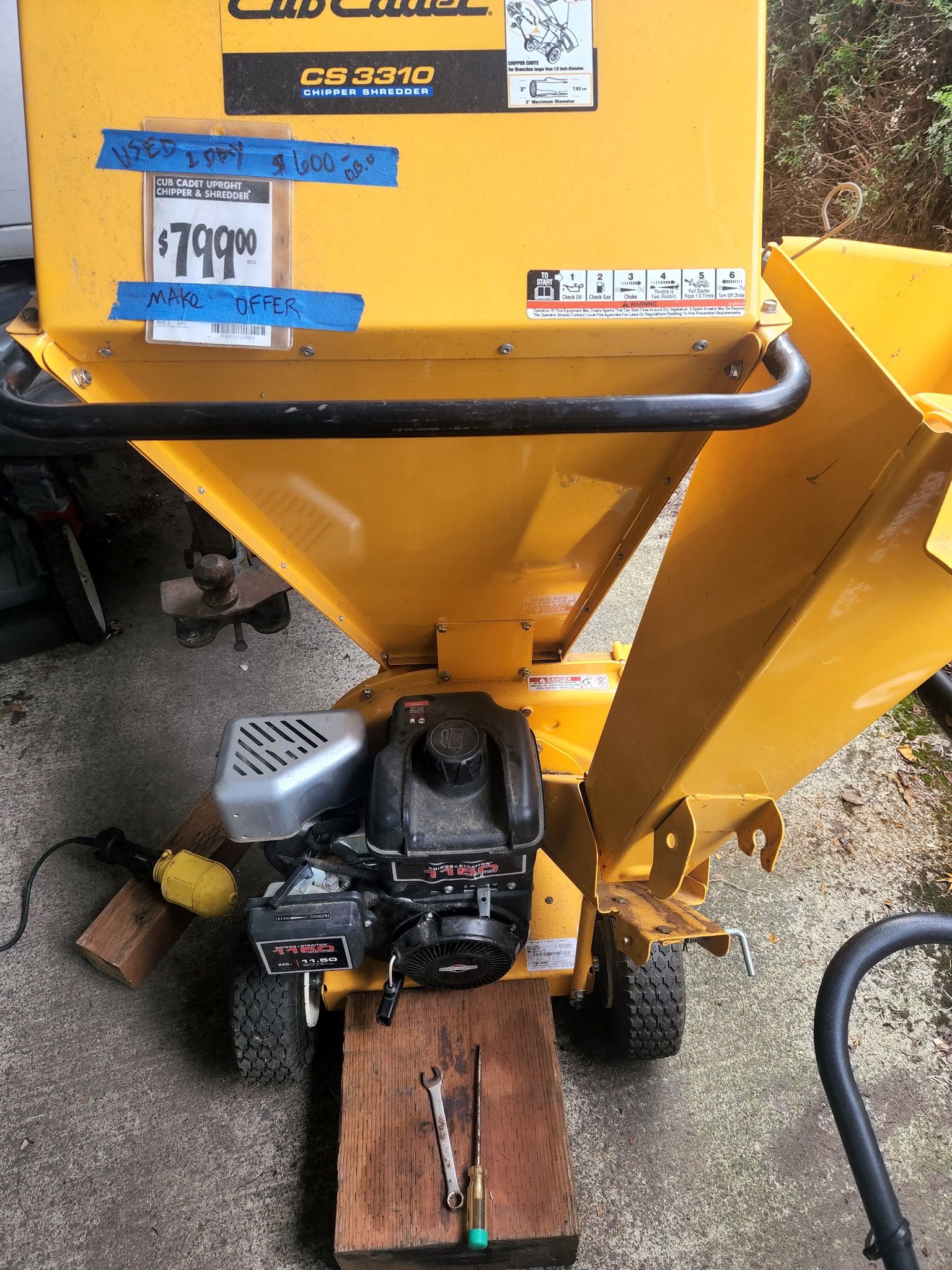 Cub Cadet Wood Chipper