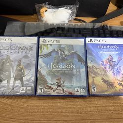 NEW SEALED God of War + Horizon Forbidden West + Horizon Zero Dawn Remastered for Playstation 5