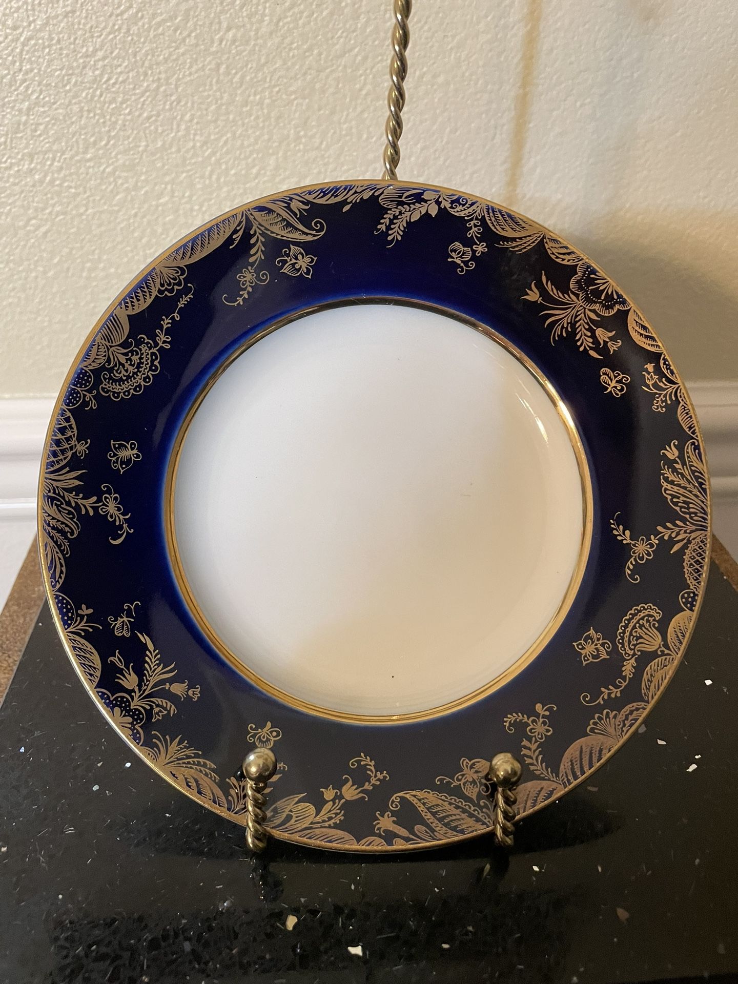 Vintage Lomonosov Porcelain Dessert Salad Plate made in USSR