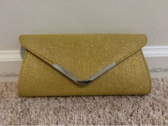 Brand New Gold Glitter Clutch