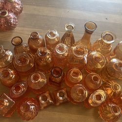 Orange bud vases (30x)