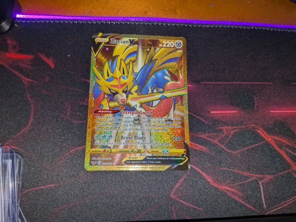 Zacian V Sword And Shield  211/202 Pokemon