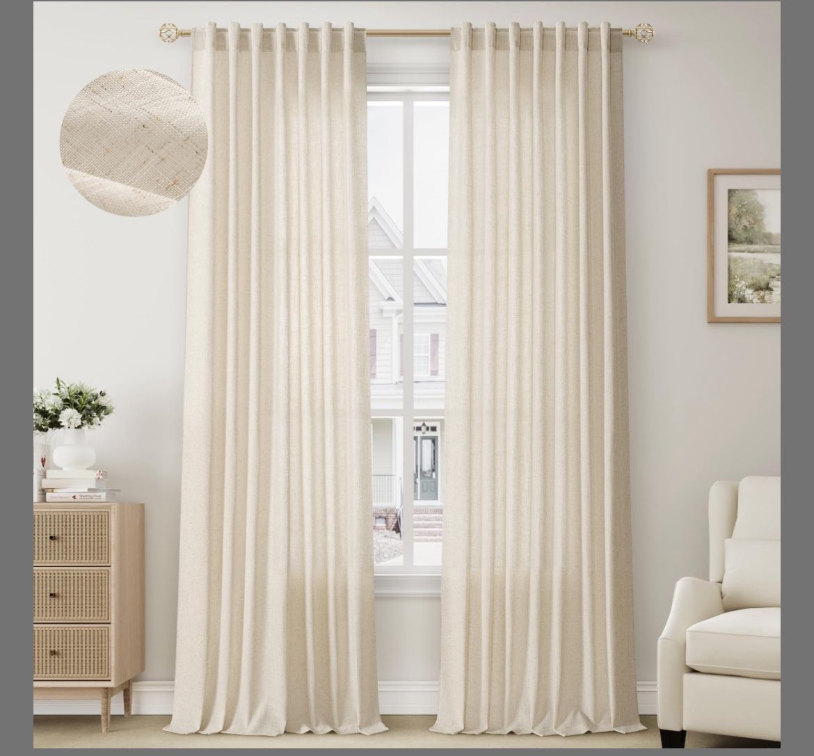 Curtain Set Linen