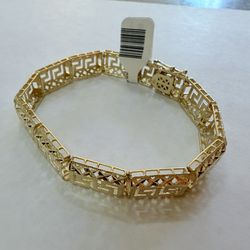 14k Gold Greek Design Bracelet 