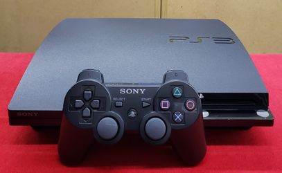 Sony PS3 Slim 160GB Video Game System with Wireless Controller & Plugs - Black - Playstation 3 - Working