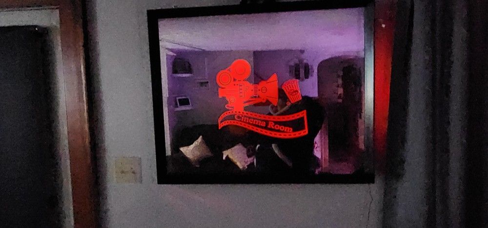 Engraved Mirror For Entertainment Room