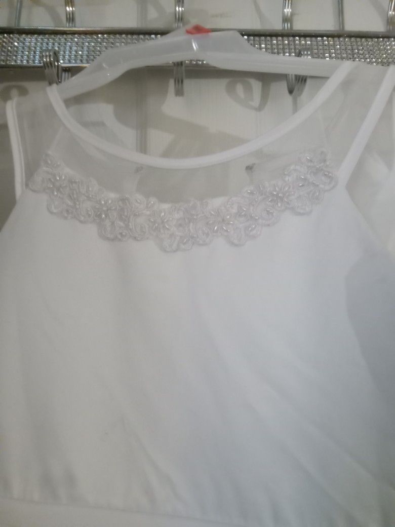  White Flower Girl Dress