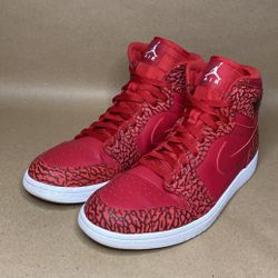 Air Jordan 1 Retro High Red Elephant Men’s Size 11.5