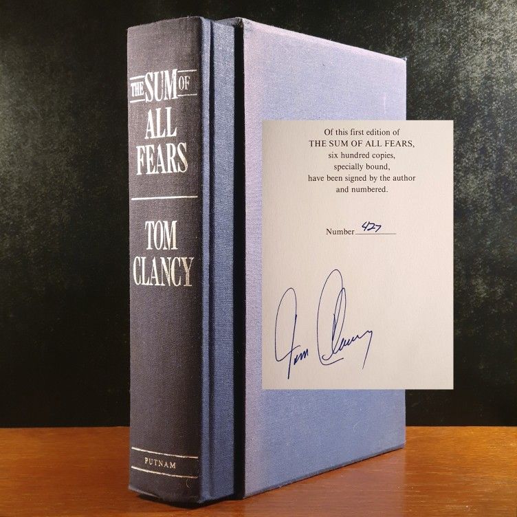 The Sum of All Fears By Tom Clancy SIGNED FIRST EDITION Limited 427 of 600