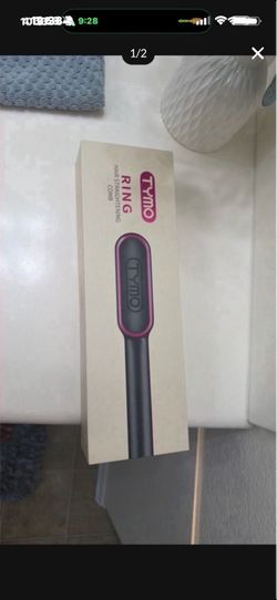 Hair straightener brush